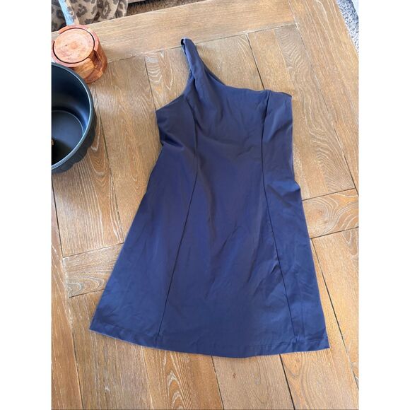 Outdoor Voices Navy One Shoulder Sports Dress Size Small - Picture 1 of 7